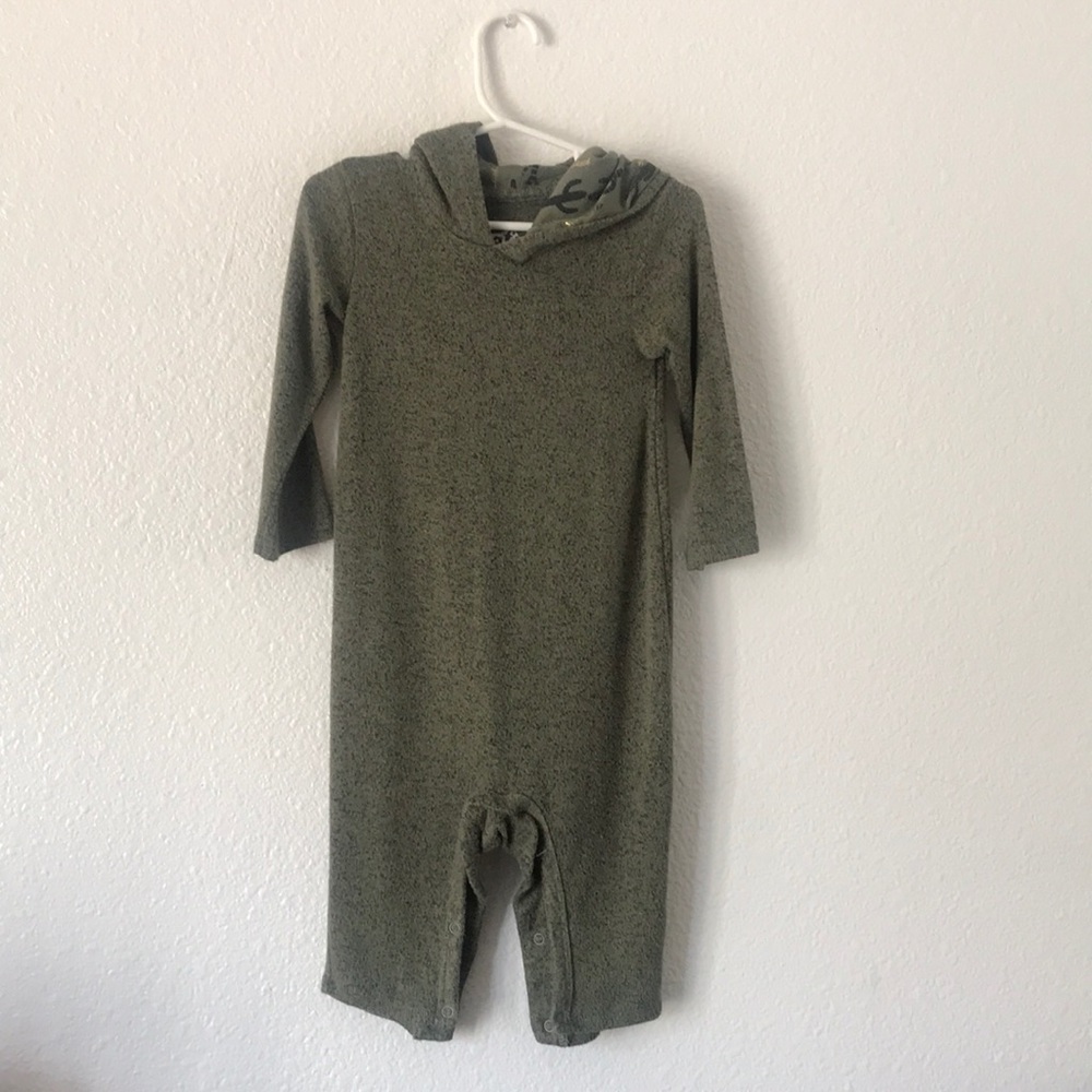 Forest green hooded body suit from target